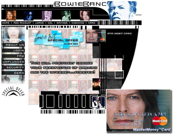 Bowie Bank website interface